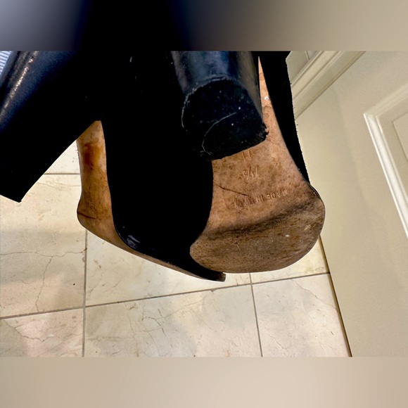 Michael Kors suede knee high boots western whipstitch - Picture 8 of 8